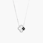 Collar Plata .925 Flores Trébol 0154