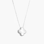 Collar Plata .925 Flores Trébol 0167
