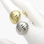 Anillo Ajustable Chunky Chapa de Oro 1351 - Oro