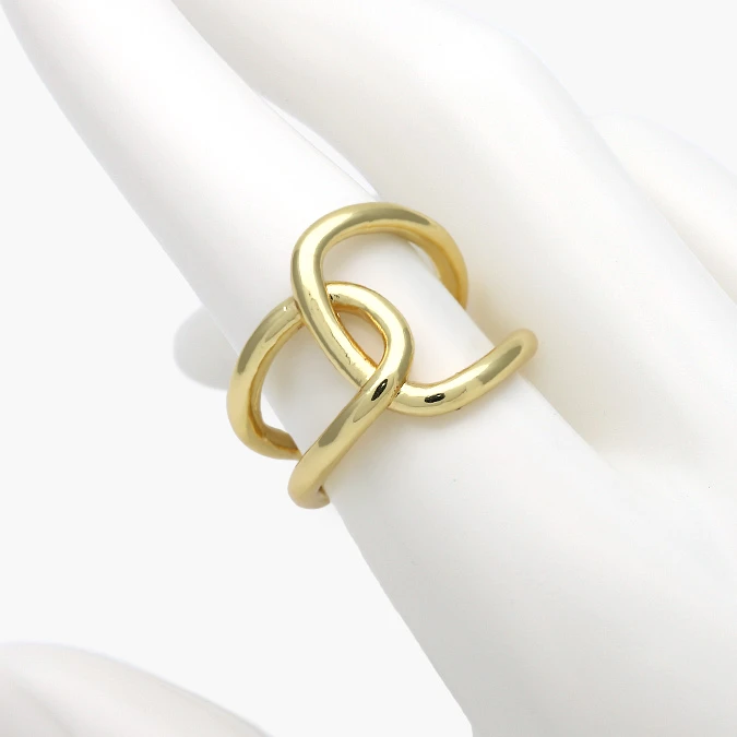 CTB1357O Anillo Ajustable Chunky Chapa de Oro 1357 - Imagen 1