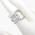 Anillo Ajustable Chunky Chapa de Oro 1357 - Imagen 2