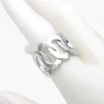 Anillo Ajustable Liso Chunky Chapa de Oro 1359 - Imagen 2