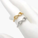 Anillo Ajustable Liso Chapa de Oro Infinito 1371