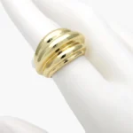 Anillo Liso Ajustable Chunky Chapa de Oro 1388