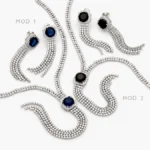 Set Fiesta Chapa de Rodio Zirconias 0099 - Modelo 1