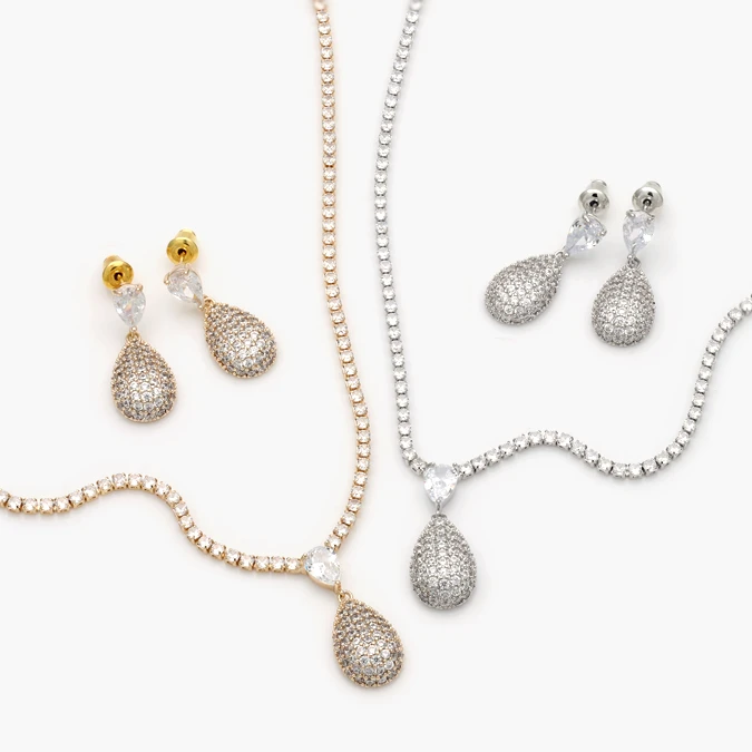 CTJ0104 Set Fiesta Chapa de Oro Zirconias 0104 - Imagen 1