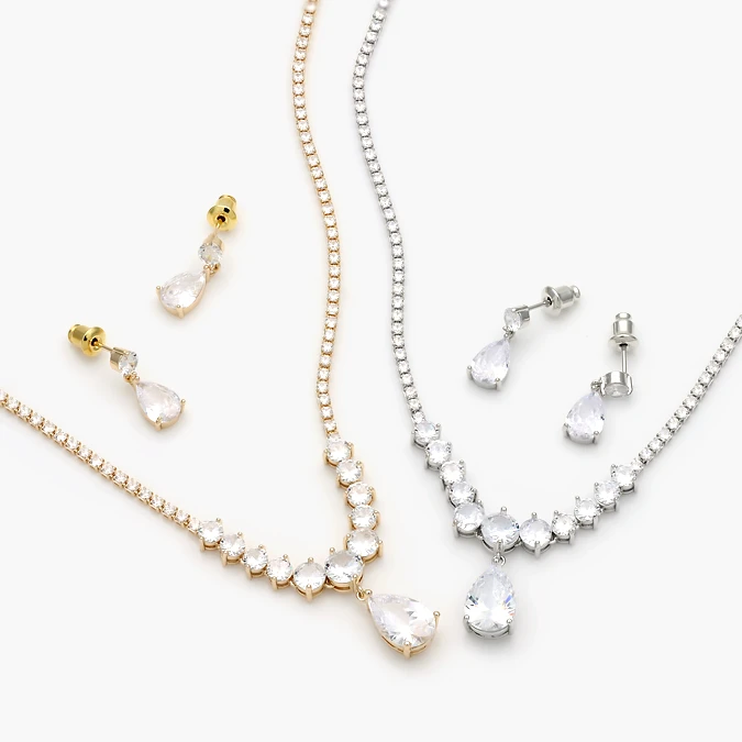 CTJ0175 Set Fiesta Chapa de Oro Zirconias 0175 - Imagen 1