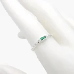 Anillo Plata .925 Piedra Verde 269 - 9