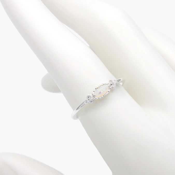 PB0272 Anillo Plata .925 Piedra Ópalo 272 - Imagen 1