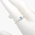 Anillo Plata .925 Piedra Azul Cielo 275 - 9