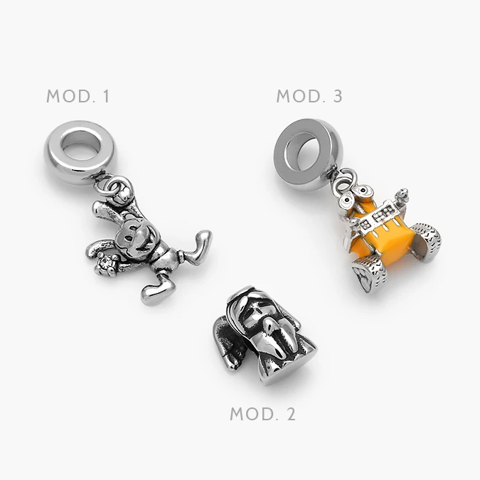 ACH0734 Dije Angel Robot Wall E Conejo Acero Inoxidable 734 - Imagen 1