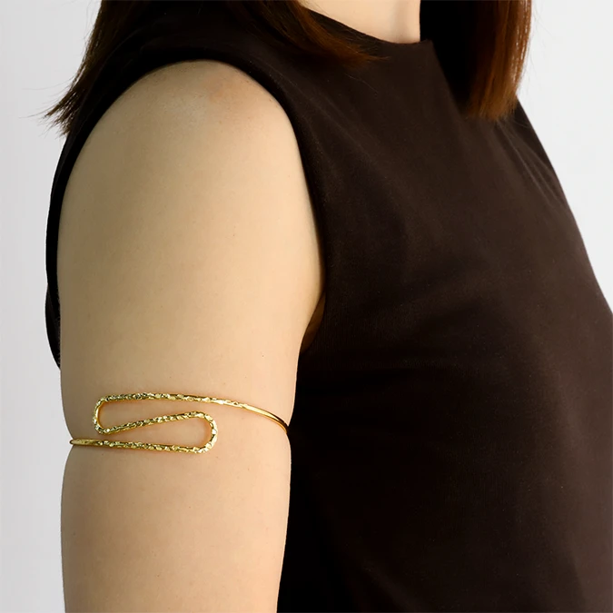 CTP0752 Brazalete de Brazo Ajustable Chapa de Oro 752 - Imagen 1