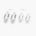 Arracadas Zirconias Blancas Plata .925 139 - Modelo 1