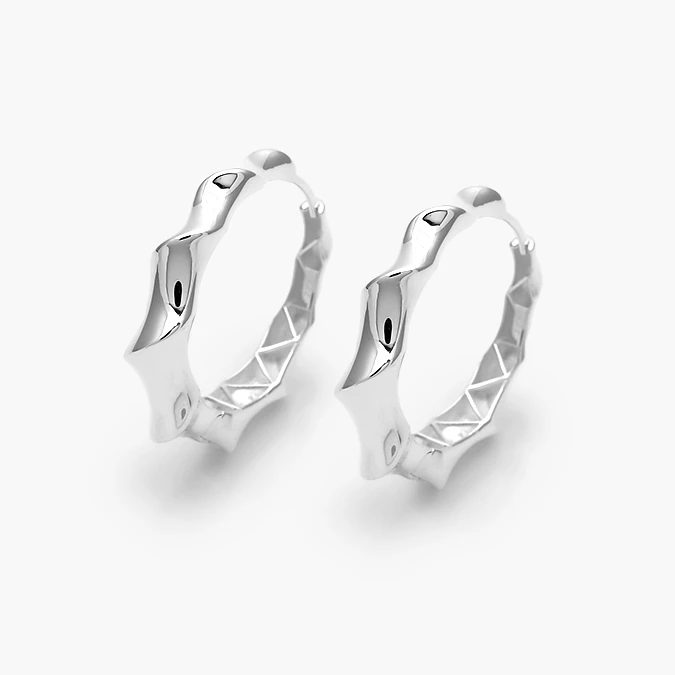 PA40140 Arracadas Chunky Torcidas Plata .925 140 - Imagen 1