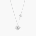 Collar Plata .925 Flores Trébol 0170