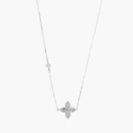 Collar Plata .925 Flores Trébol 0172