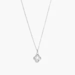 Collar Plata .925 Flores Trébol 0176