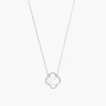 Collar Plata .925 Flores Trébol 0180