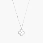 Collar Plata .925 Flor Trébol 0184